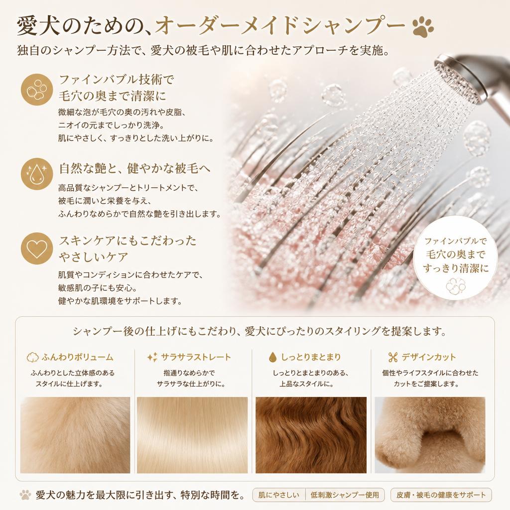 シャンプー方法のこだわり