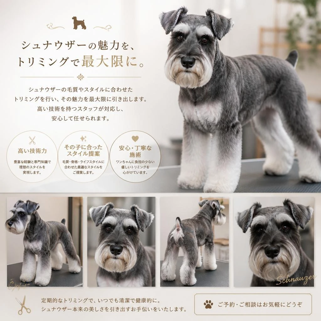トリミングのこだわり