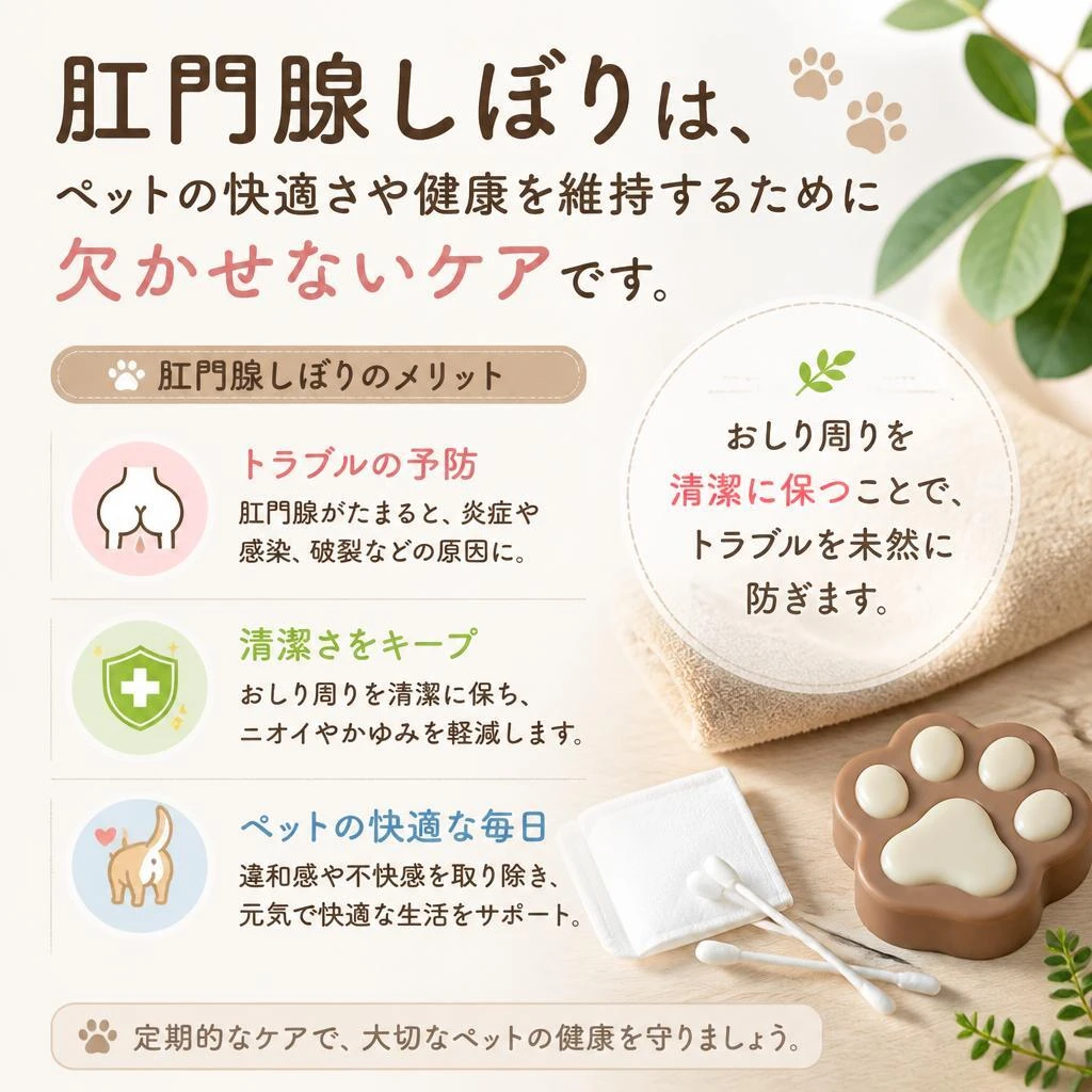 2. 肛門腺しぼりの Benefits