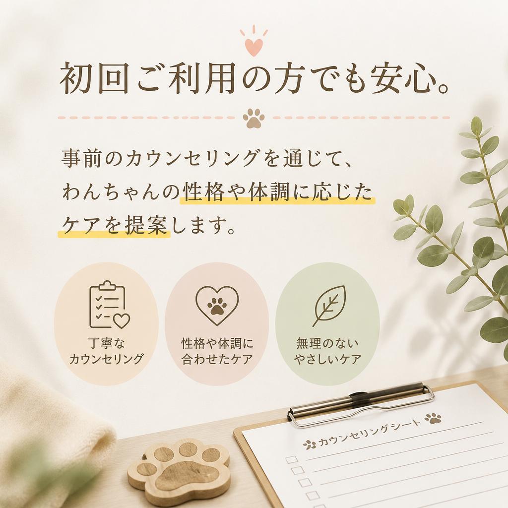 気軽に初めてのトリミング体験