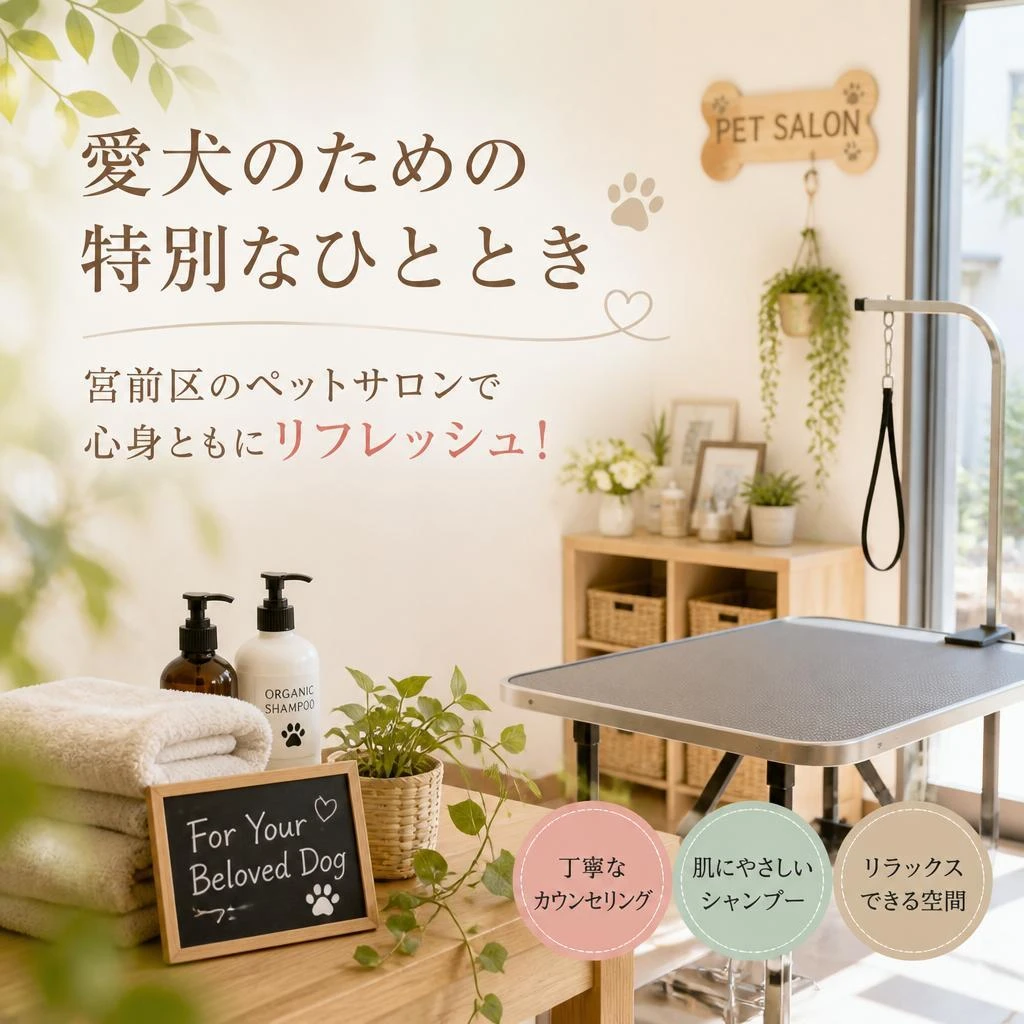 愛犬のための特別なひととき、宮前区のペットサロンで心身ともにリフレッシュ！