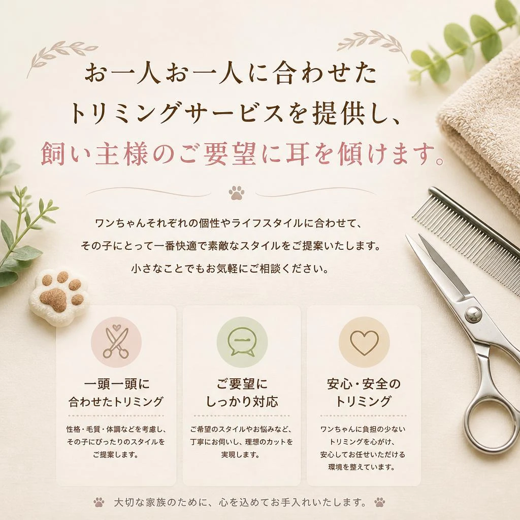 2. リラクゼーショントリミングのご案内