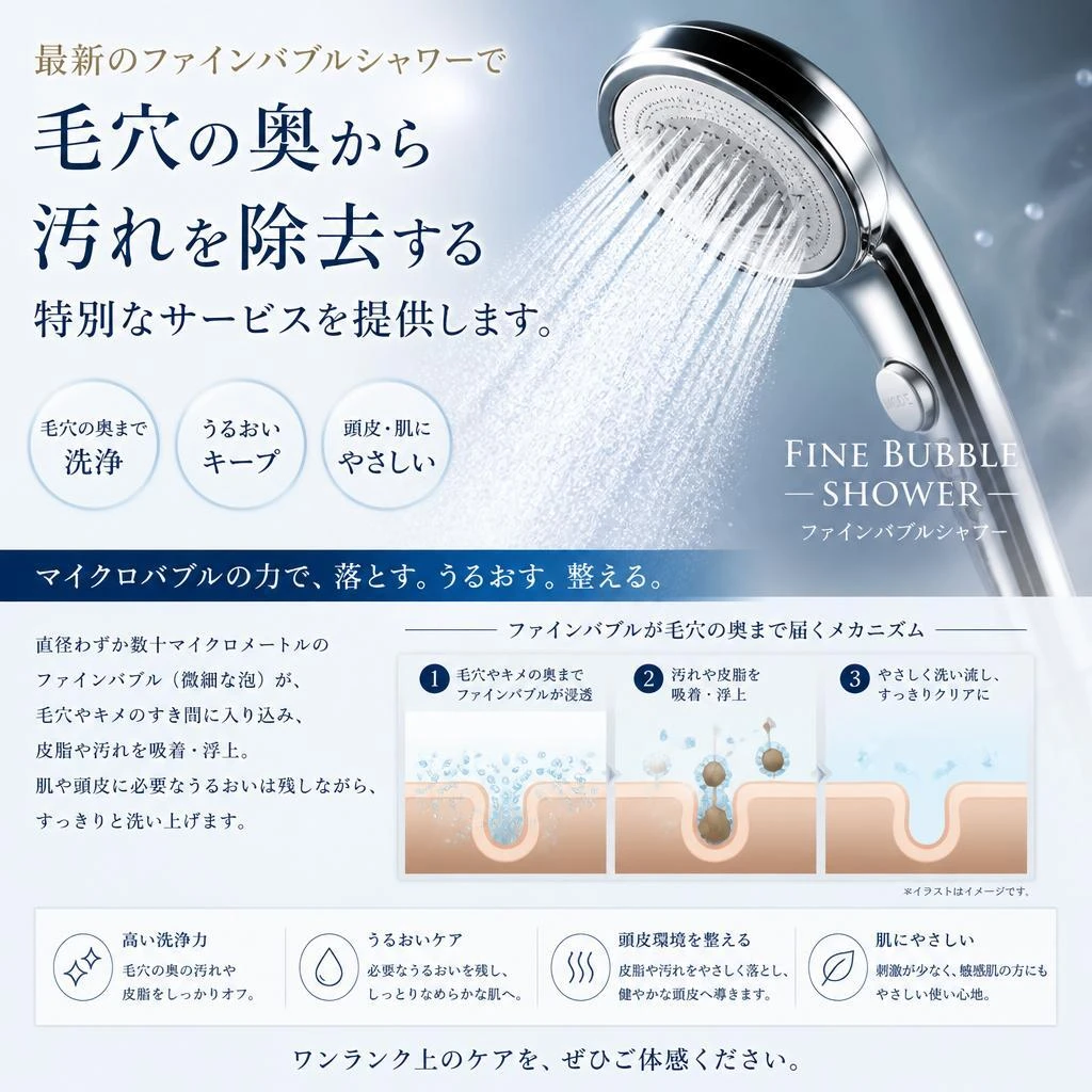 4. Refaファインバブルシャワーの導入