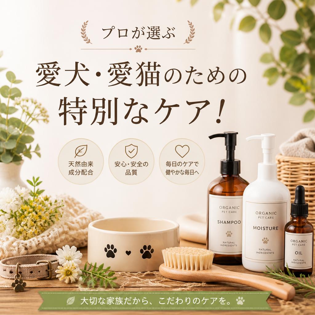 プロが選ぶ、愛犬・愛猫のための特別なケア！