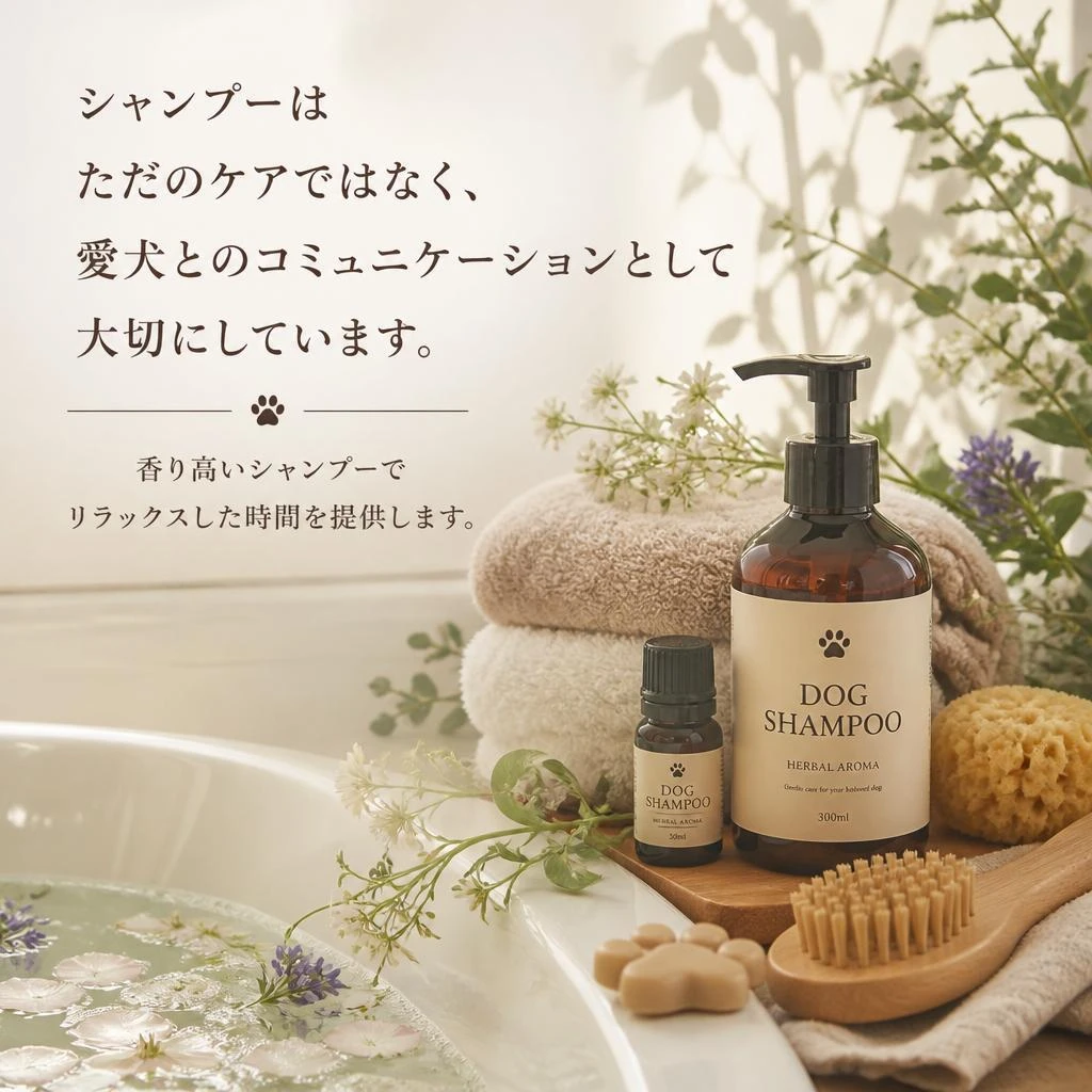 心のこもったシャンプーサービス