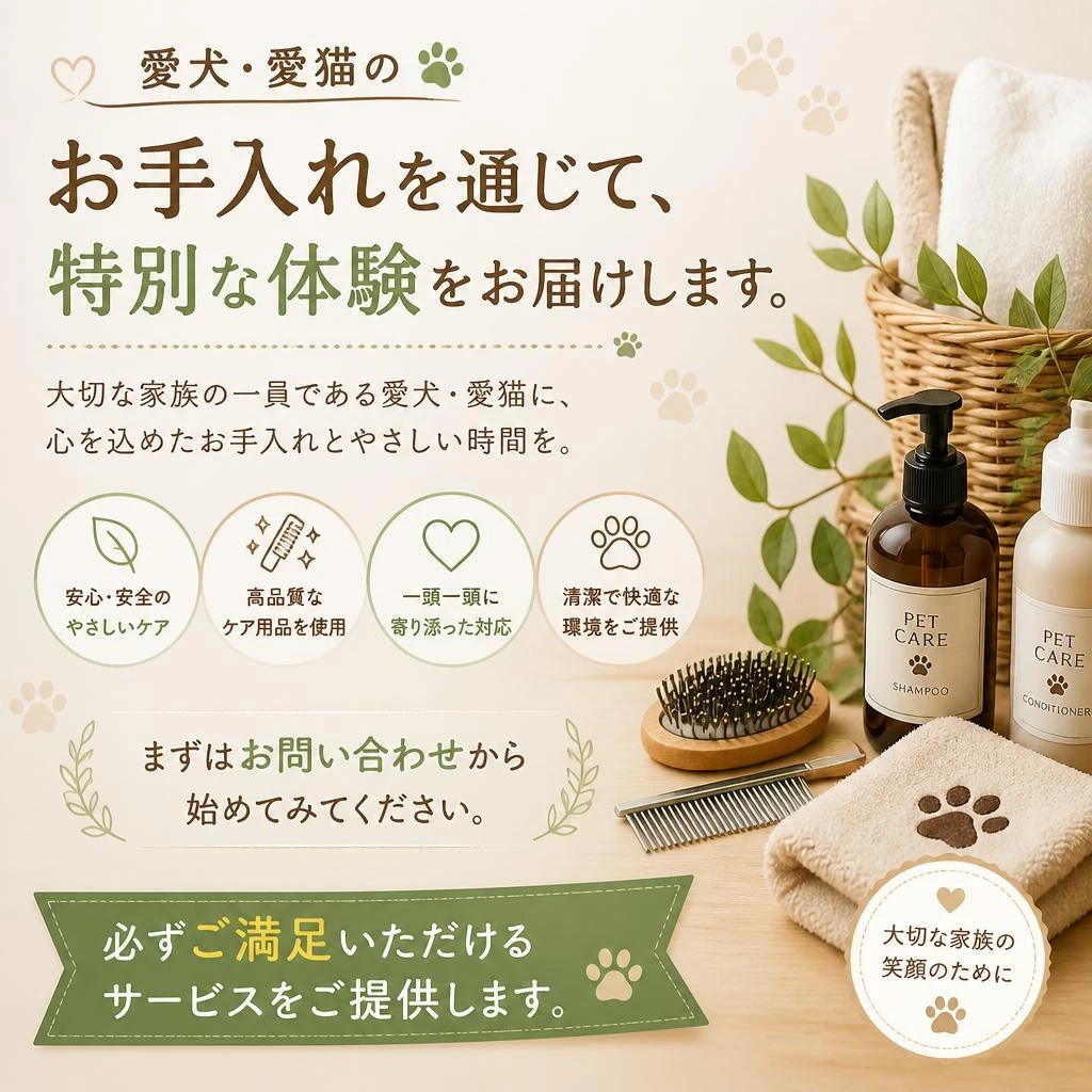 今すぐお手入れを楽しみましょう！
