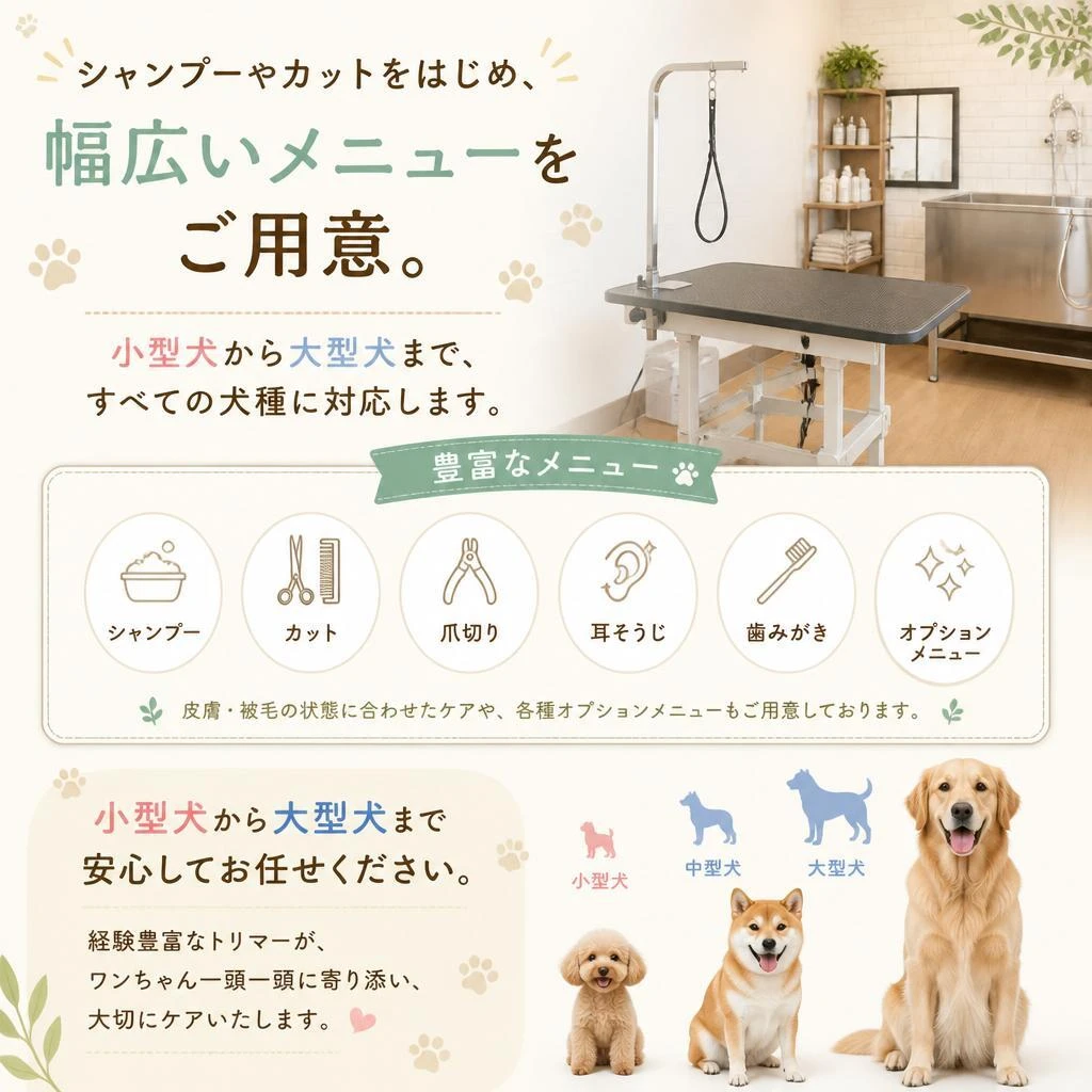 4. 幅広いメニュー
