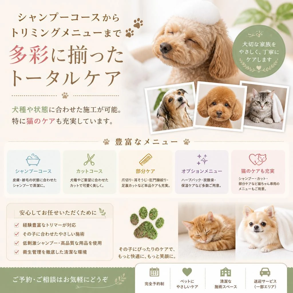 4. 幅広いメニュー