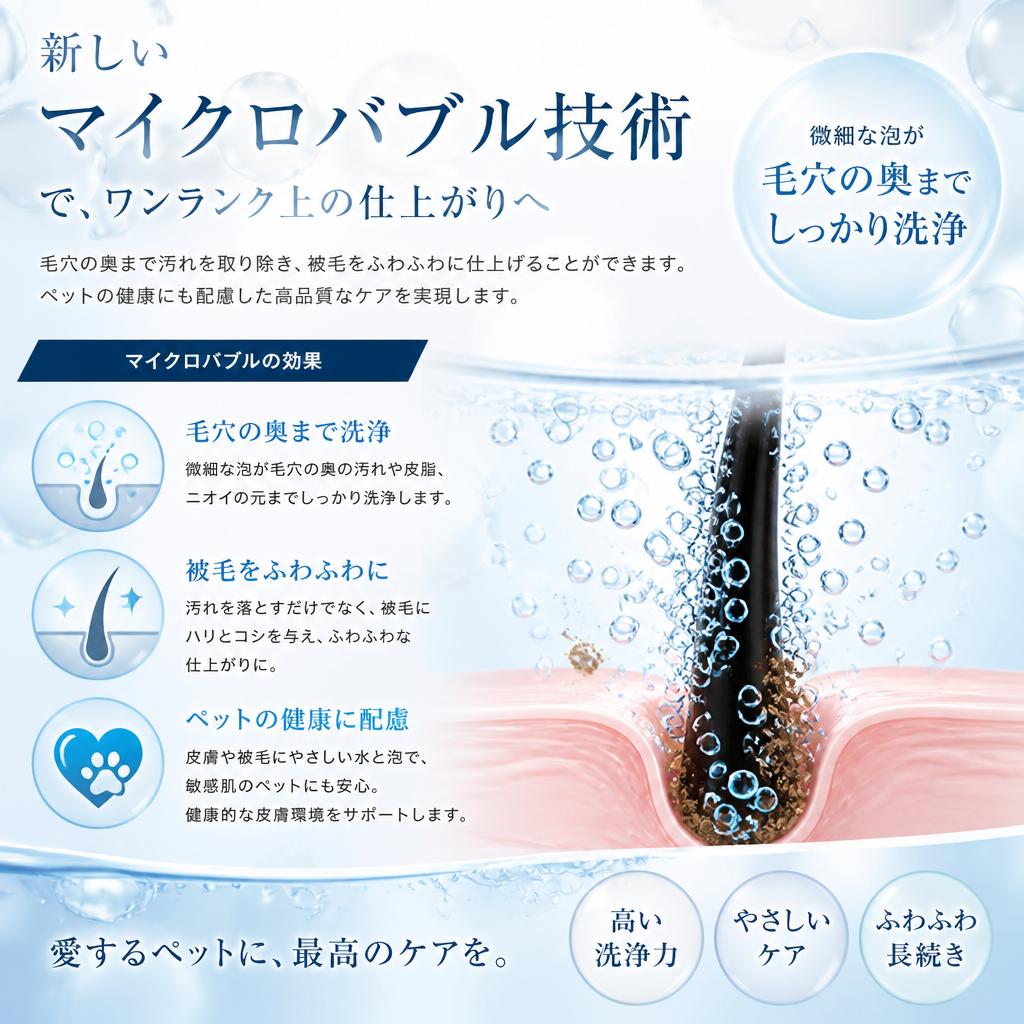 マイクロバブルの効果